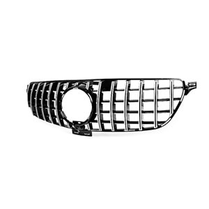 W166 FL GLE GTR Front Grille ABS / 2015-2019 (Chrome Line + Piano Black)
