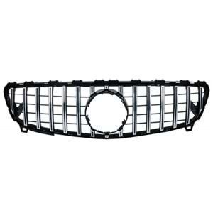 W176 FL GTR Front Grille ABS / 2015-2018 (Chrome Line + Piano Black)