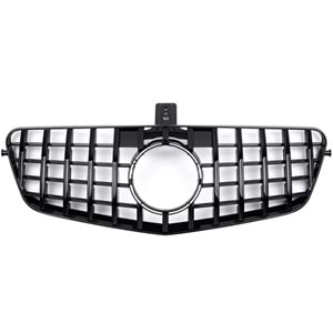W212 E Series GTR Front Grille ABS / 2009-2012 (Chrome + Piano Black)