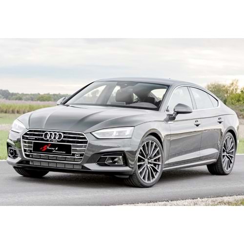 A5 B9 S5 Front Grille ABS / 2016-up (Chrome Frame + Piano Black)