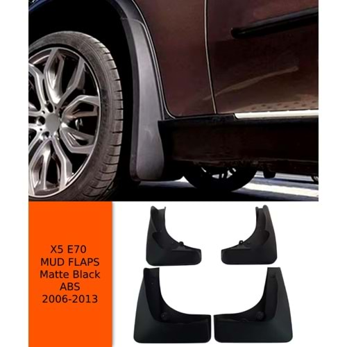 E70 X5 Mud Flaps Matte Black ABS / 2006-2013