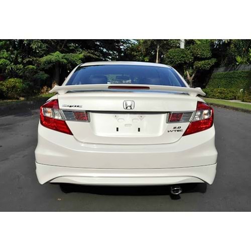 Civic FB7 Modulo Style Rear Bumper Lip Without Output Raw Surface Vacuum Plastic / 2012-2016