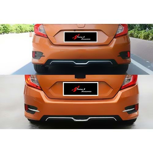 Civic FC5 Arka Sis Farı Kenar Çıtası ABS / 2016-2021