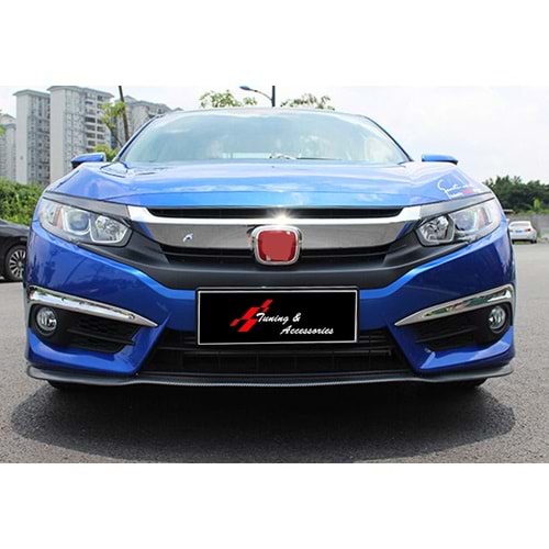 Honda Civic 2016 FC5/S - Chromee, Fog Lamp Up Frame (Bumper), Ön, Plating (ABS), Set