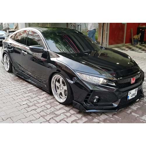 Civic FC5 Type R Side Skirts Raw Surface Vacuum Plastic / 2016-2021