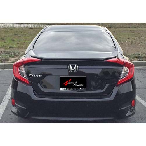 Civic FC5 Rear Trunk Anatomic Spoiler Raw Surface ABS / 2016-2021
