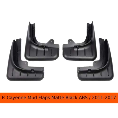 Cayenne Mud Flap Set Matte Black ABS / 2010-2017