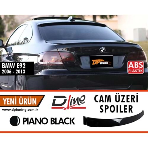E92 ACS Cam Üzeri Spoiler Piano Black ABS / 2006-2013