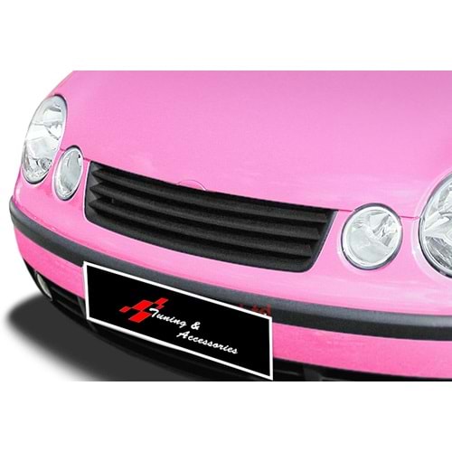 Polo Mk4 Sport Front Grille Wihout Logo Matte Black ABS / 2002-2005