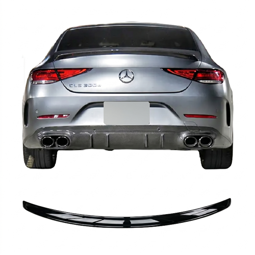 CLS C257 Rear Trunk Spoiler Piano Black ABS / 2017-2021