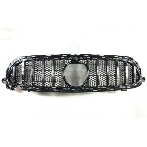 W213 E Serisi GTR Front Grille ABS / 2020-up (Silver, Mesh Style)