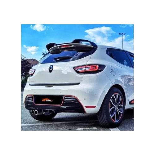 Clio 4 Standard RS Style Rear Roof Spoiler Raw Surface ABS / 2012-2019