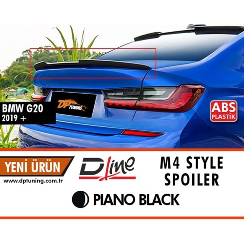 G20 M4 Style Trunk Spoiler Piano Black ABS / 2019 After