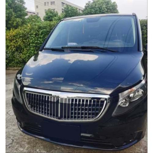 Vito W447 Maybach Front Grille ABS / 2014-up (Chrome Frame + Piano Black)