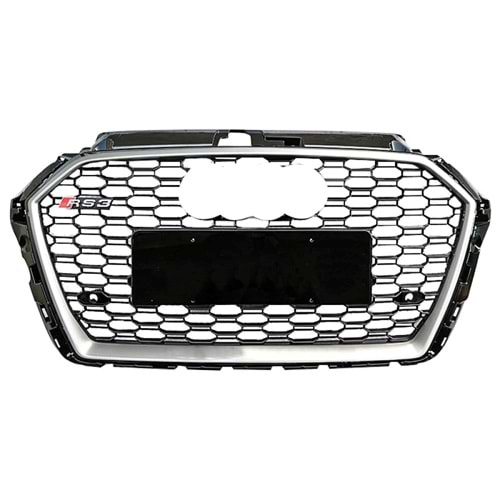 A3 8V FL RS3 Front Grille ABS / 2017-2019 (Grey Frame + Piano Black)