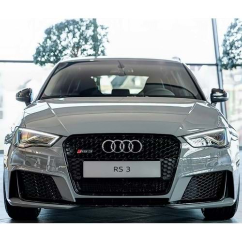 A3 8V RS3 Front Grille ABS / 2012-2016 (Piano Black Frame + Piano Black)
