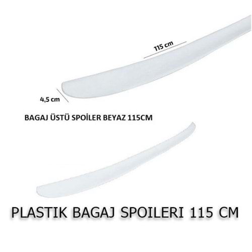 Universal Spoiler White / 115 cm