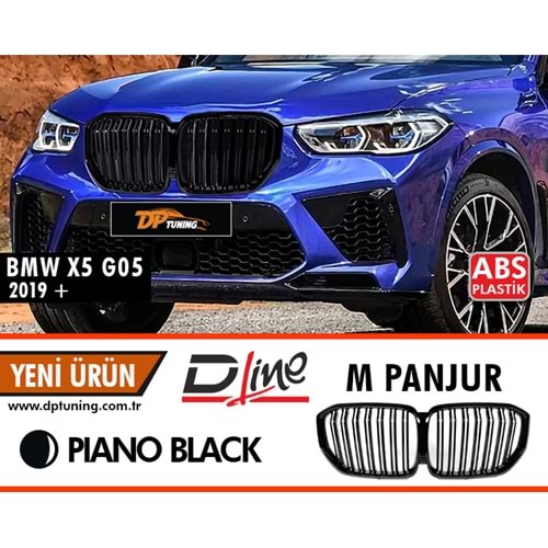 X5 G05 M Front Grille Piano Black ABS / 2019 After