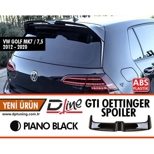 Golf 7 GTI Oettinger Rear Spoiler Piano Black ABS / 2012-2020