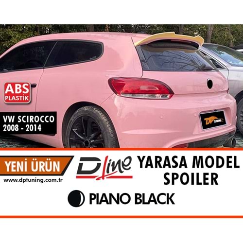 Scirocco Yarasa Spoiler Piano Black ABS / 2008-2014