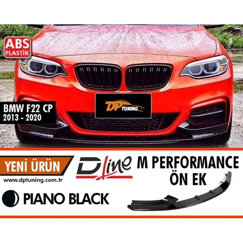 F22 M Performance Front Lip Piano Black ABS / 2013-2020
