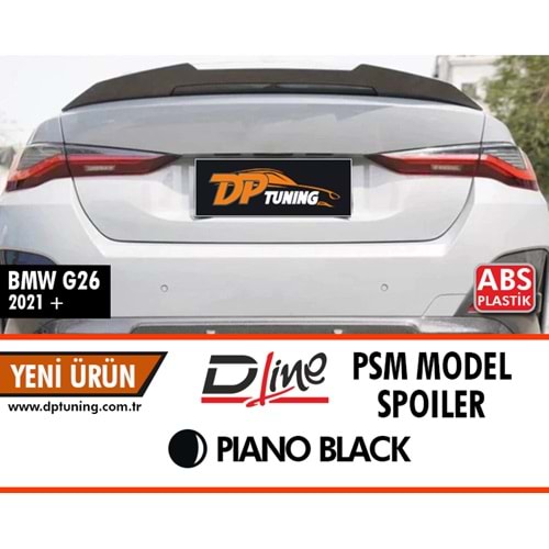 G26 PSM Style Rear Spoiler Piano Black ABS / 2020 After