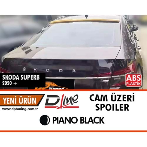 Superb B8 Cam Üzeri Spoiler Piano Black ABS / 2019 Sonrası