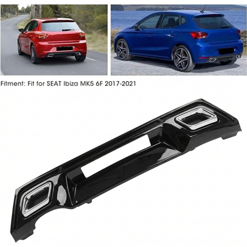 ibiza Mk5 Sport Diffuser With Exhaust Tips Piano Black ABS / 2017 After