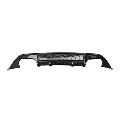Golf 7 GTI Rear Diffuser Piano Black ABS / 2012-2017 (Left+Right Double Output)