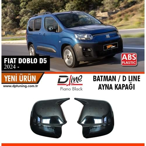 Doblo Batman Mirror Cover Piano Black / 2024 After