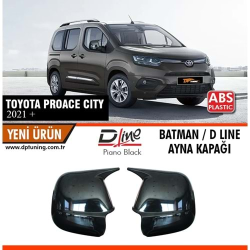 Proace City Batman Mirror Cover Piano Black / 2021 After