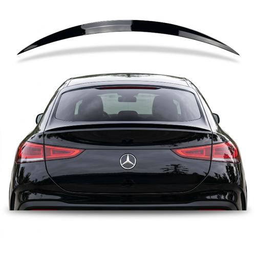 GLE167 C167 Coupe Rear Spoiler Piano Black ABS / 2020 After