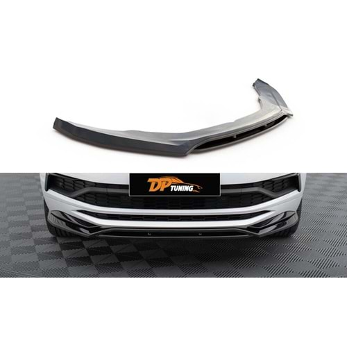 Kodiaq Mk1 Max Sportline RS Front Lip Piano Black Vacuum Plastic / 2017 - 2021