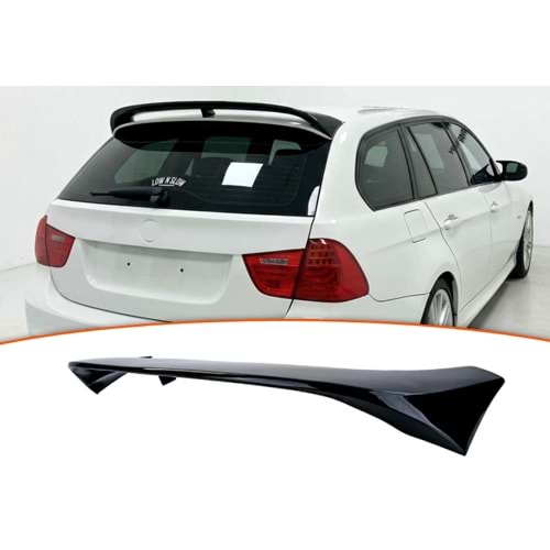 E91 Roof Spoiler Piano Black ABS / 2004 - 2011