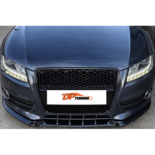 A5 B8 / 8T Front Lip Piano Black Vacuum / 2007 - 2011