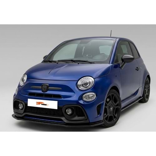 Abarth 595 Mk1 Facelift Front Lip Piano Black Vacuum / 2016 - 2019
