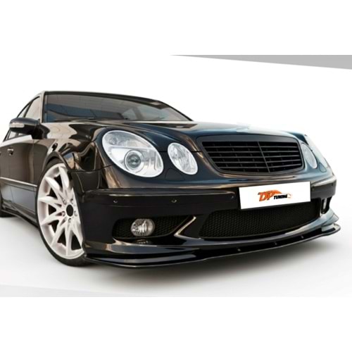 W211 AMG Front Lip Piano Black Vacuum / 2002 - 2006