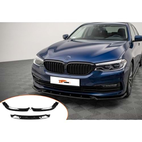 G30 Standard Bumper Front Lip Piano Black Vacuum / 2017-2020 (3 Pieces)