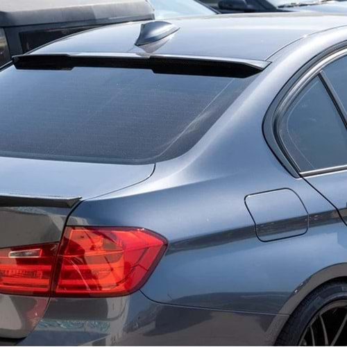 F30 M4 Style Rear Roof Spoiler Piano Black ABS / 2012-2018