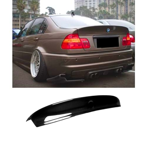 E46 CSL Rear Trunk Spoiler Piano Black ABS / 1997-2006 (4 Doors)