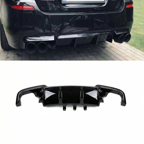 F10 Vorstainer Diffuser Piano Black ABS / 2010-2017 R+L (Double Output)