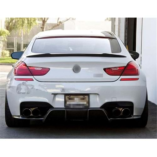 F06 Grand Coupe M4 Style Rear Trunk Spoiler Piano Black ABS / 2012-2018