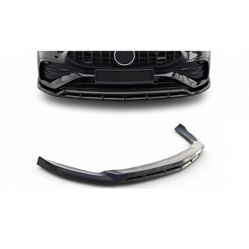 W177 Front Lip Piano Black ABS / 2024 After (4 Piece)