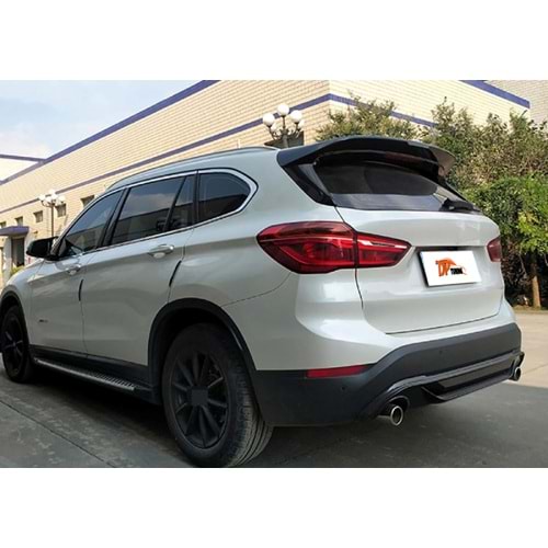 X1 F48 Rear Roof Spoiler Piano Black ABS / 2016 - 2020