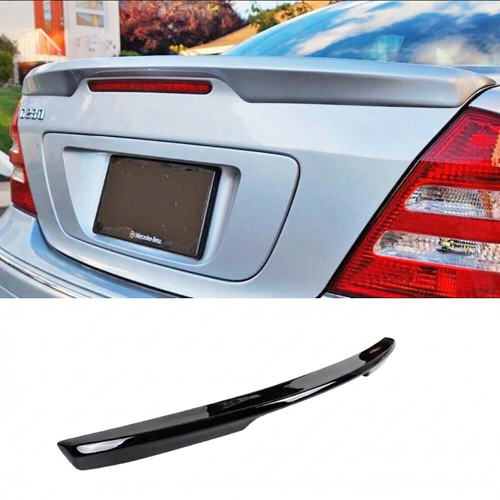 W203 Rear Trunk Spoiler Piano Black ABS / 2000-2011