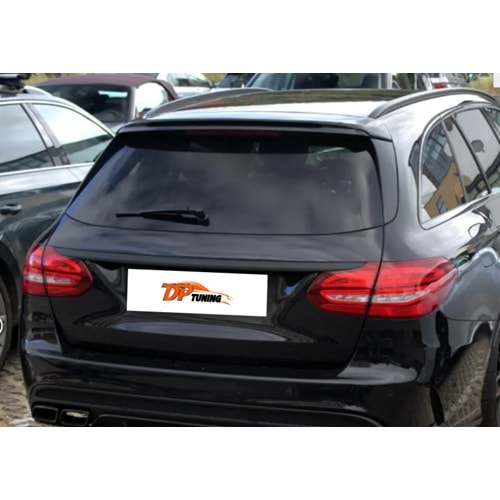 W205 Estate AMG Rear Roof Spoiler Piano Black ABS / 2015 - 2018