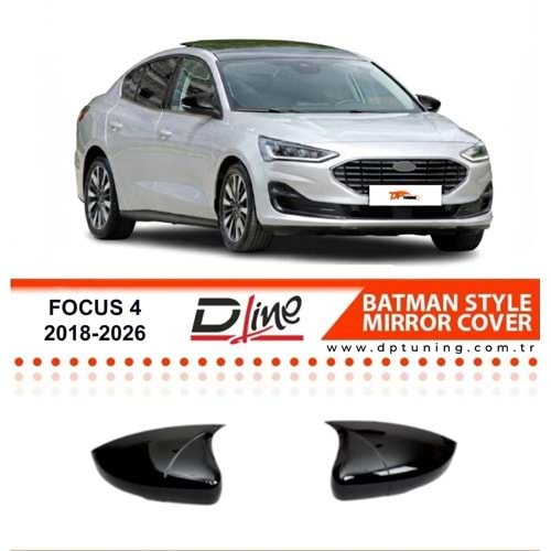 Focus 4 Batman Mirror Cover Piano Black ABS / 2018 - UP