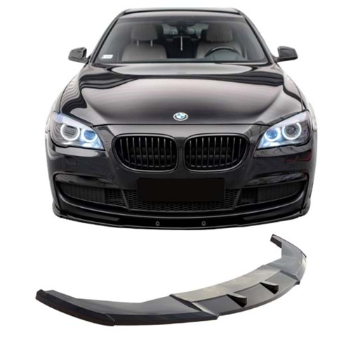 F01 Max Front Lip Piano Black Vacuum Plastic / 2009-2013