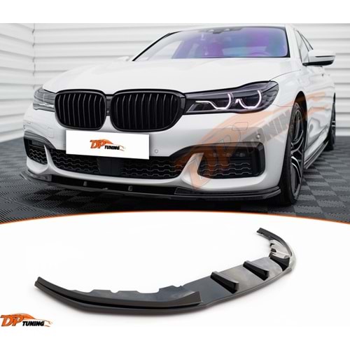 G11 / G12 Max V2 Front Lip Piano Black Vacuum Plastic / 2015 - 2018