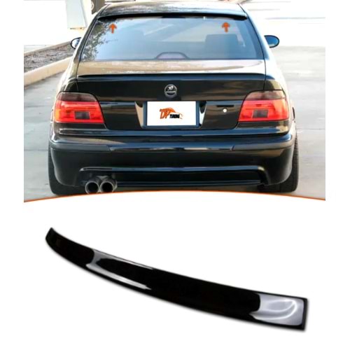 E39 Rear Roof Spoiler Piano Black ABS / 1995 - 2003